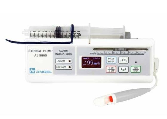 Ιατρικό φορητό μιας χρήσης ποσοστό 1~99mm/ωρ. έγχυσης αντλιών συρίγγων που χρησιμοποιεί 3 μπαταρίες AA