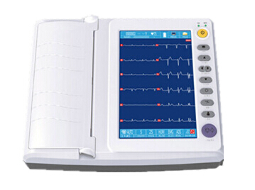 τρόπος 3ch+++ 6ch 6ch+ 12ch καταγραφής συστημάτων παρακολούθησης οθόνης αφής 10 ίντσας ECG