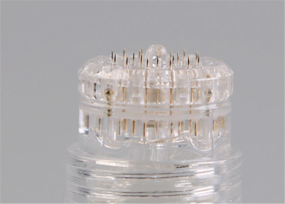 Η βελόνα 20 γραμματοσήμων κυλίνδρων Derma Hydra Microneedling παίρνει τους ορούς στο χρυσό τιτάνιο δερμάτων